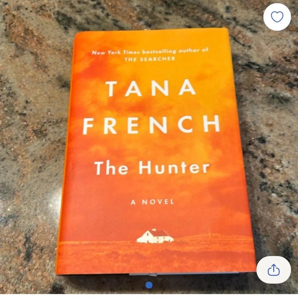 Tana French 'The Hunter' Orange Book Cover